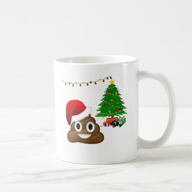 christmas poo emoji coffee mug (Right)