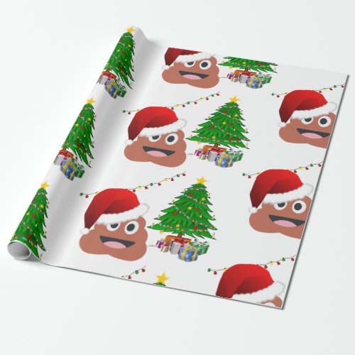 christmas poo ugly xmas wrapping paper