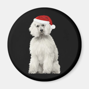 Christmas Poodle Christmas Tree Dog Puppy Watercol Magnet