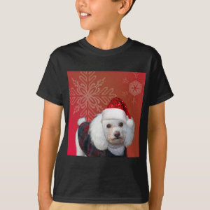 Christmas poodle T-Shirt