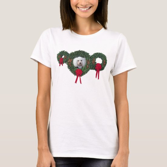 Christmas poodle T-Shirt