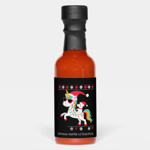Christmas Poodle Unicorn Sunglasses Poodles T-Shir Hot Sauces