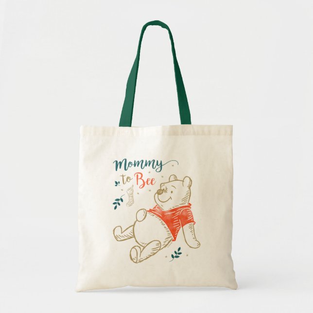 Christmas Pooh Baby Shower | Mommy to Bee Tote Bag (Front)