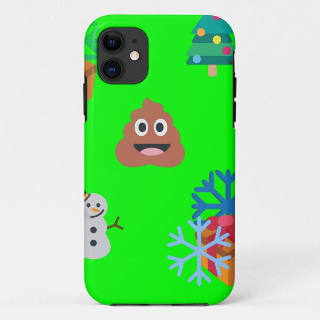 christmas poop emoji Case-Mate iPhone case (Back)