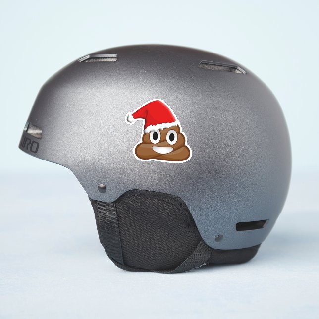 Christmas poop emoji Cute Funny Sticker Zazzle