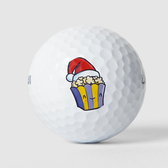 Christmas pop corn golf balls (Front)