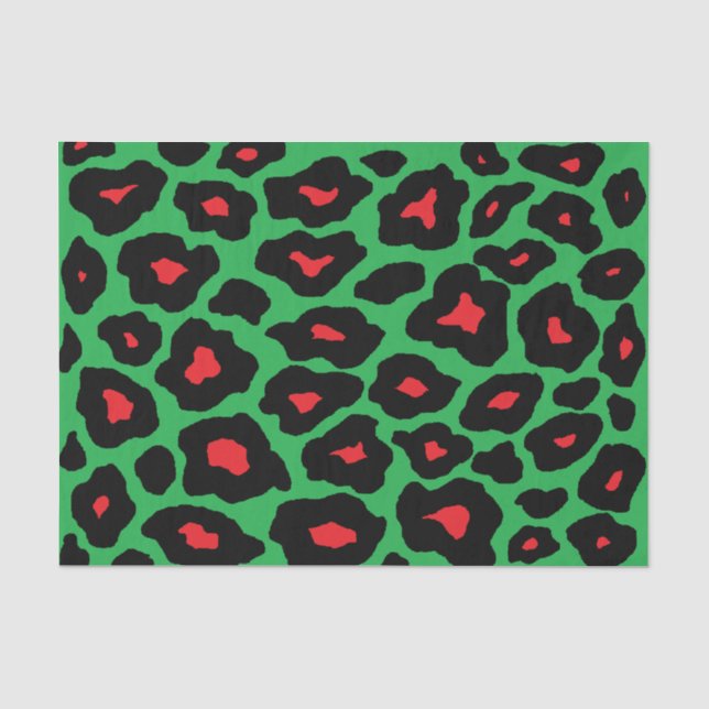 Christmas Pop Leopard Tissue Paper (Front)