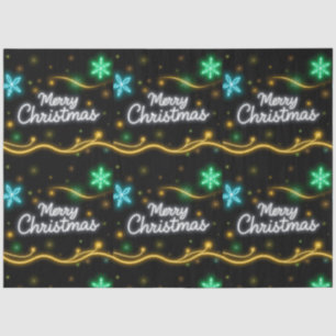 Christmas Popular Neon Holiday Collection Tissue Paper