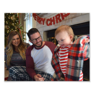 Christmas Portrait Personalize Template Frame It Photo Print