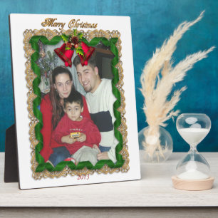 Christmas portrait plaque photo