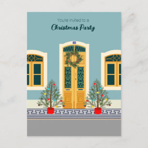  Christmas Portuguese House party invitation Postcard