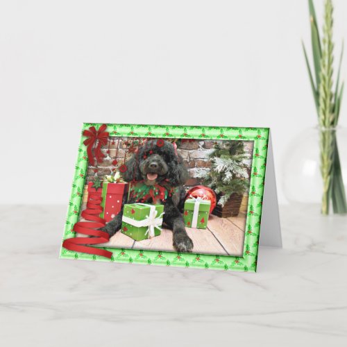 Christmas _ Portuguese Water Dog _ Lucy Holiday Card