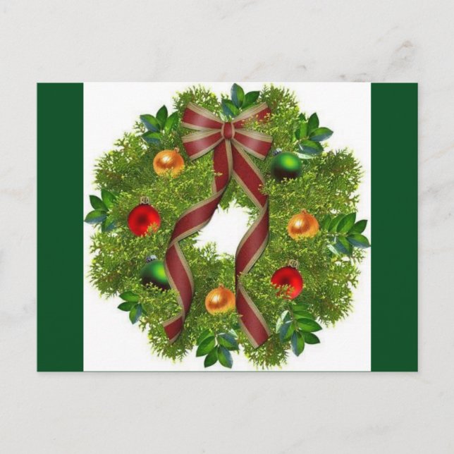 Christmas Post card. Holiday Postcard (Front)