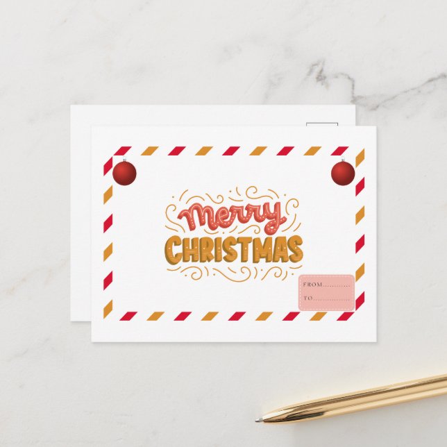 Christmas postcard (Front/Back In Situ)