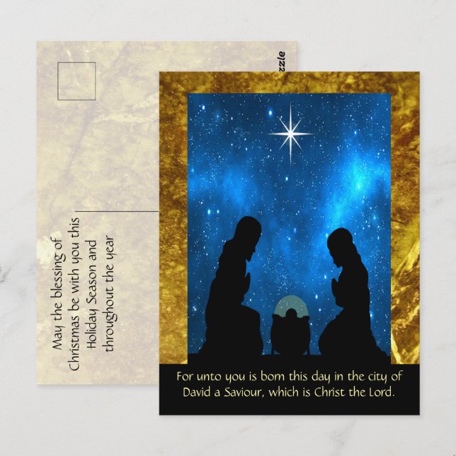 Christmas  postcard (Front/Back)