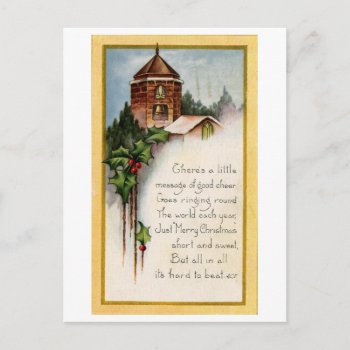 Christmas Postcard (1920) by lmulibrary at Zazzle