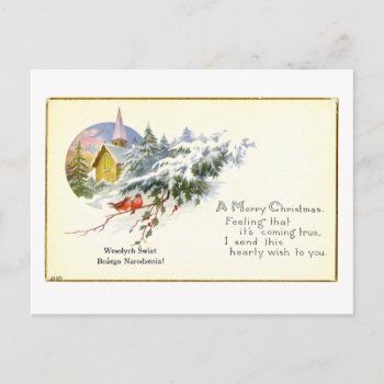 Christmas Postcard (ca. 1920) by lmulibrary at Zazzle