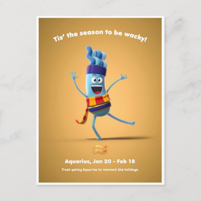 Christmas Postcard for Aquarius (Front)