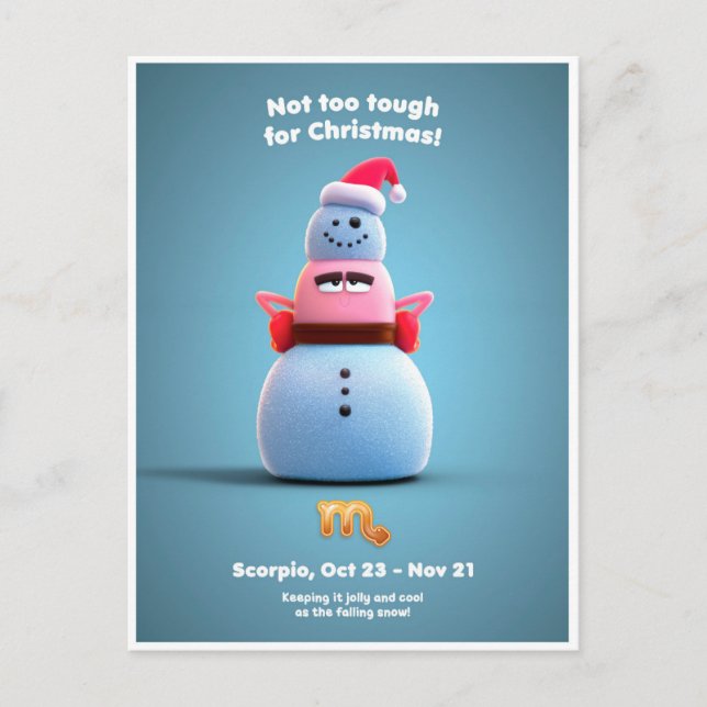 Christmas Postcard for Scorpio (Front)