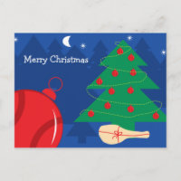Christmas postcard for tennis players