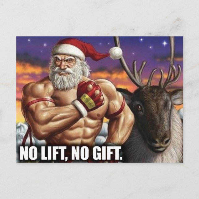 Christmas Postcard - Gym Motivation (Front)