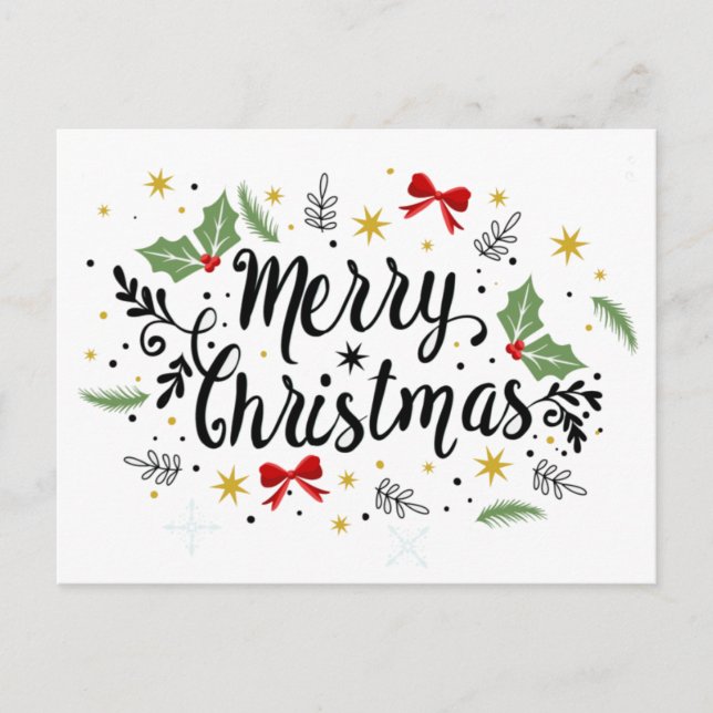 Christmas Postcard - Merry Christmas (Front)