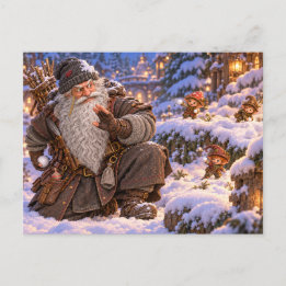 Christmas Postcard – Père Fouettard and the Whimli