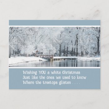 Christmas Postcard To Friends (personalize) by whatawonderfulworld at Zazzle