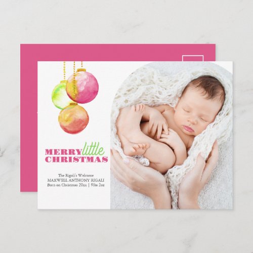 Christmas Postcards Modern Merry  Bright Photo 