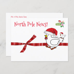 Christmas Postcards North Pole Chicken