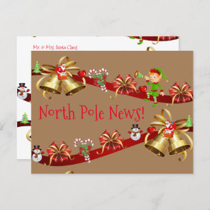 Christmas Postcards North Pole Elf
