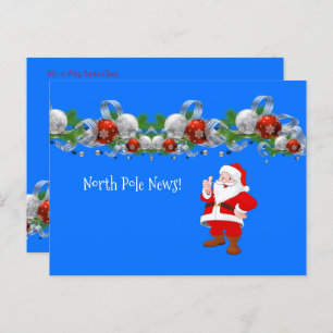 Christmas Postcards North Pole Santa