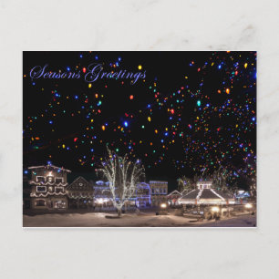 Christmas Postcards: 'Northern Lights' Holiday Postcard