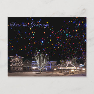 Christmas Postcards:  'Northern Lights' Holiday Postcard