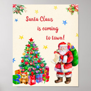 Christmas poster Christmas party sign Xmas banner