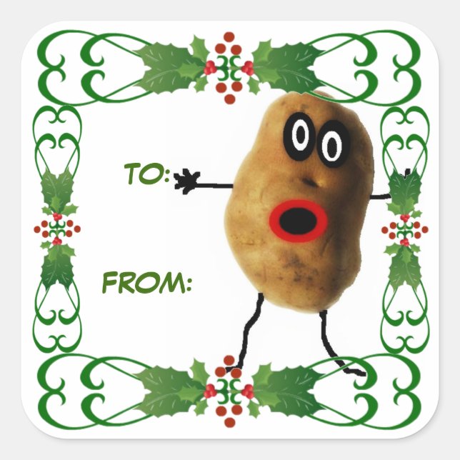 Christmas Potato Gift Tag (Front)