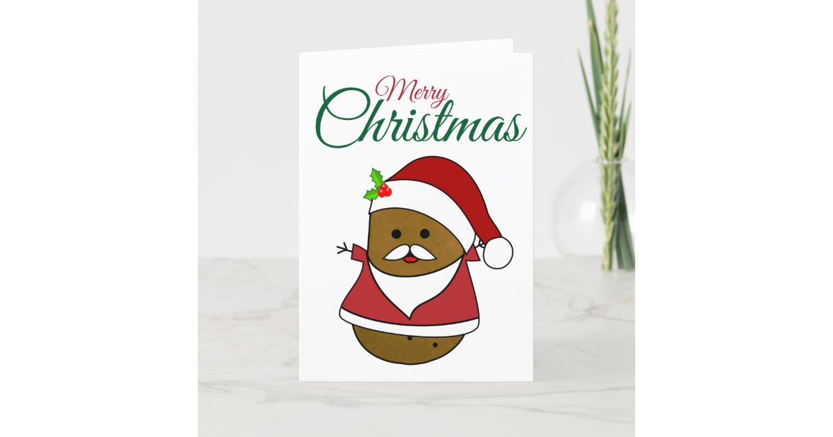potato print christmas card ideas