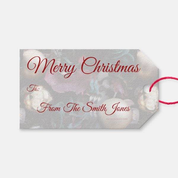 Christmas Potpourri (Personalize) Double-Sided Gift Tags