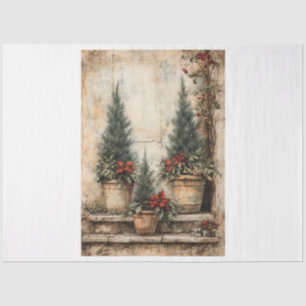 Christmas Potted Topiary Tissue Paper