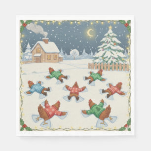 Christmas Poultry in Motion, Napkins