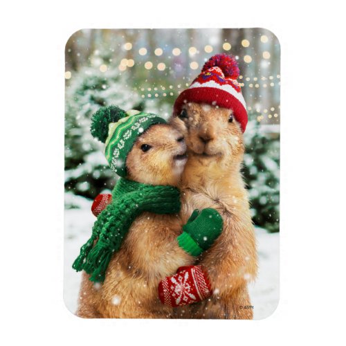 Christmas Prairie Dogs Magnet