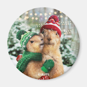 Christmas Prairie Dogs Magnet