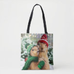 Christmas Prairie Dogs Tote Bag