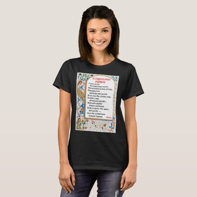 Christmas Prayer (Donald Trump) Woman's T-shirt (Front Full)