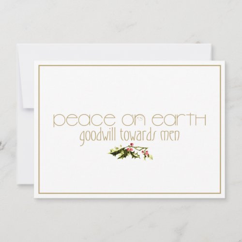 Christmas Prayer for Peace Flat Holiday Card