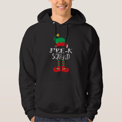 Christmas Pre k Squad ELF Xmas Matching Teacher Hoodie