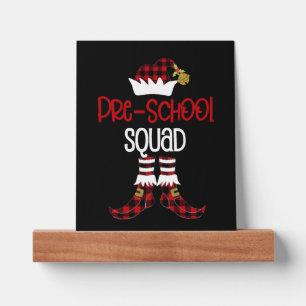 Christmas Pre School Squad Elf Teacher Student Cut Picture Ledge