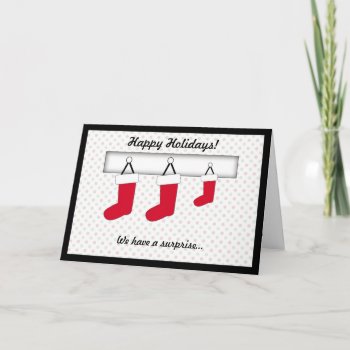 Christmas Pregnancy Announcement by FuzzyFeeling at Zazzle