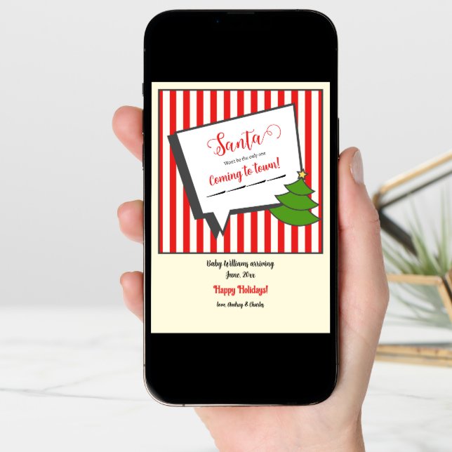 Christmas Pregnancy Announcement  (Front Digital)