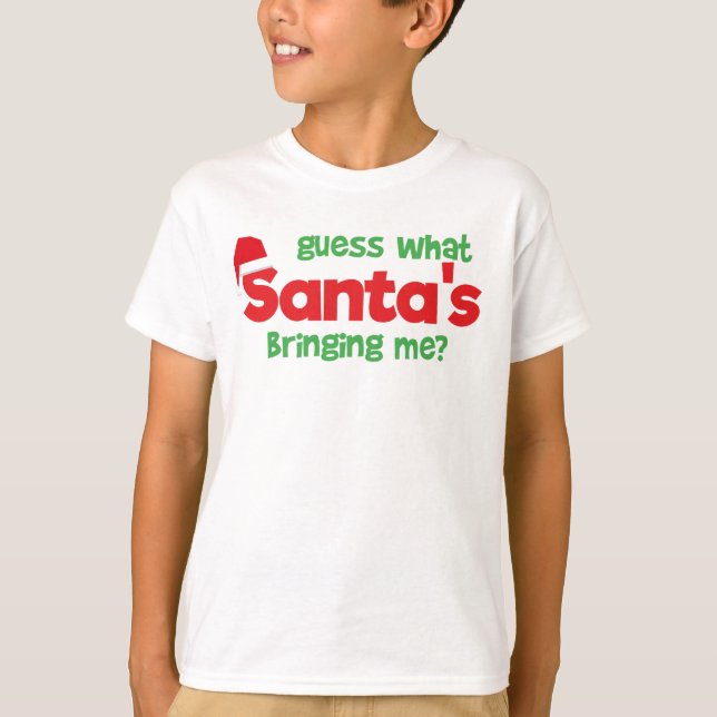 Christmas pregnancy announcement | big brother/sis T-Shirt (Front)